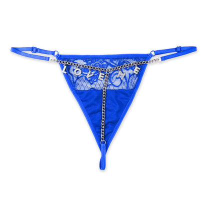 Seductive Chain Name Thong